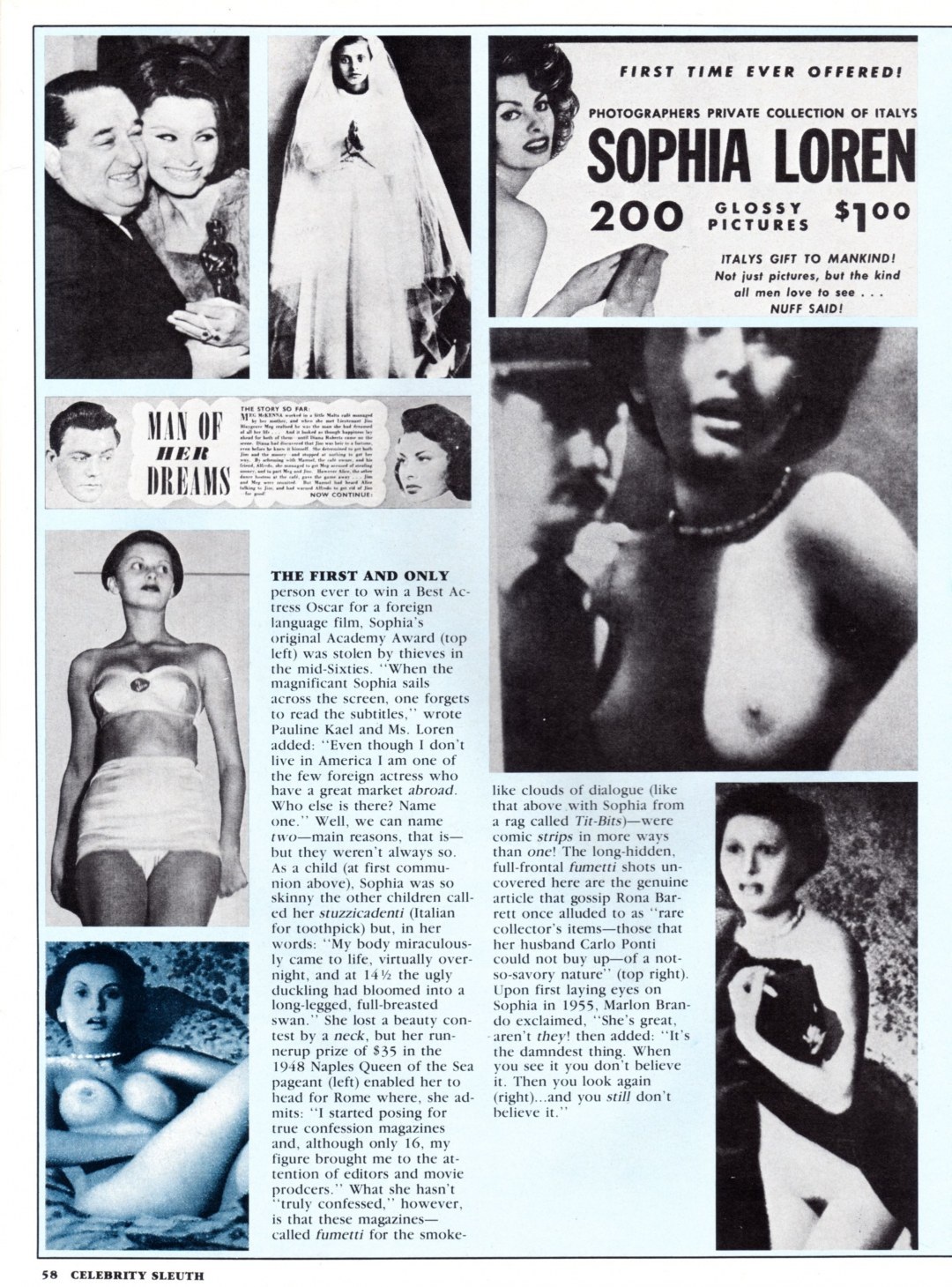 Софи Лорен в молодости nude