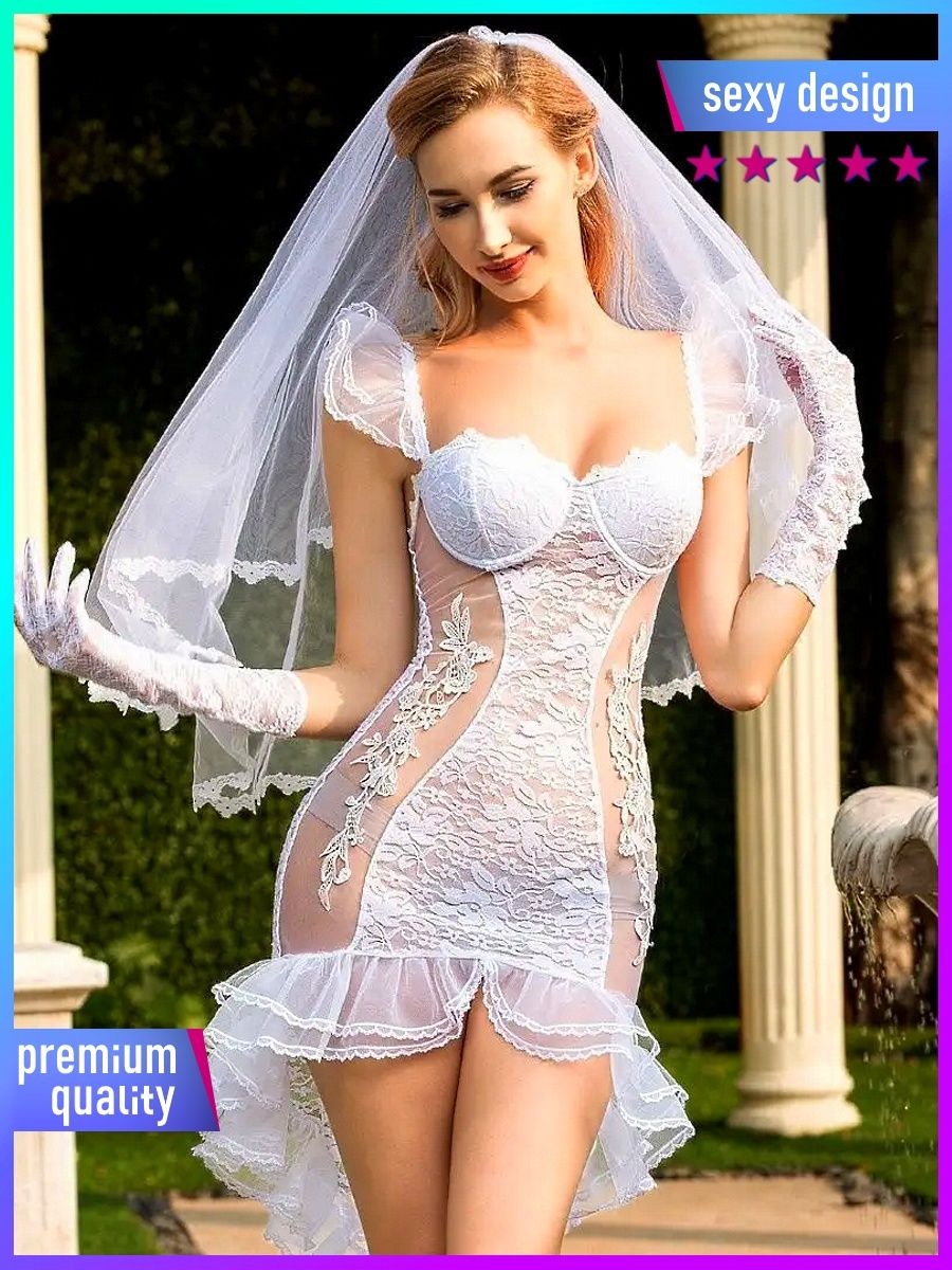 Эротичное свадебное платье