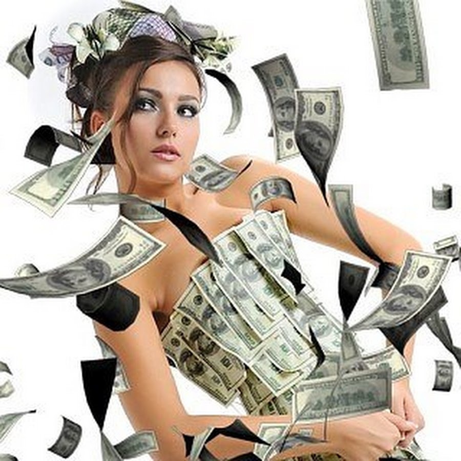 Девушка с долларами