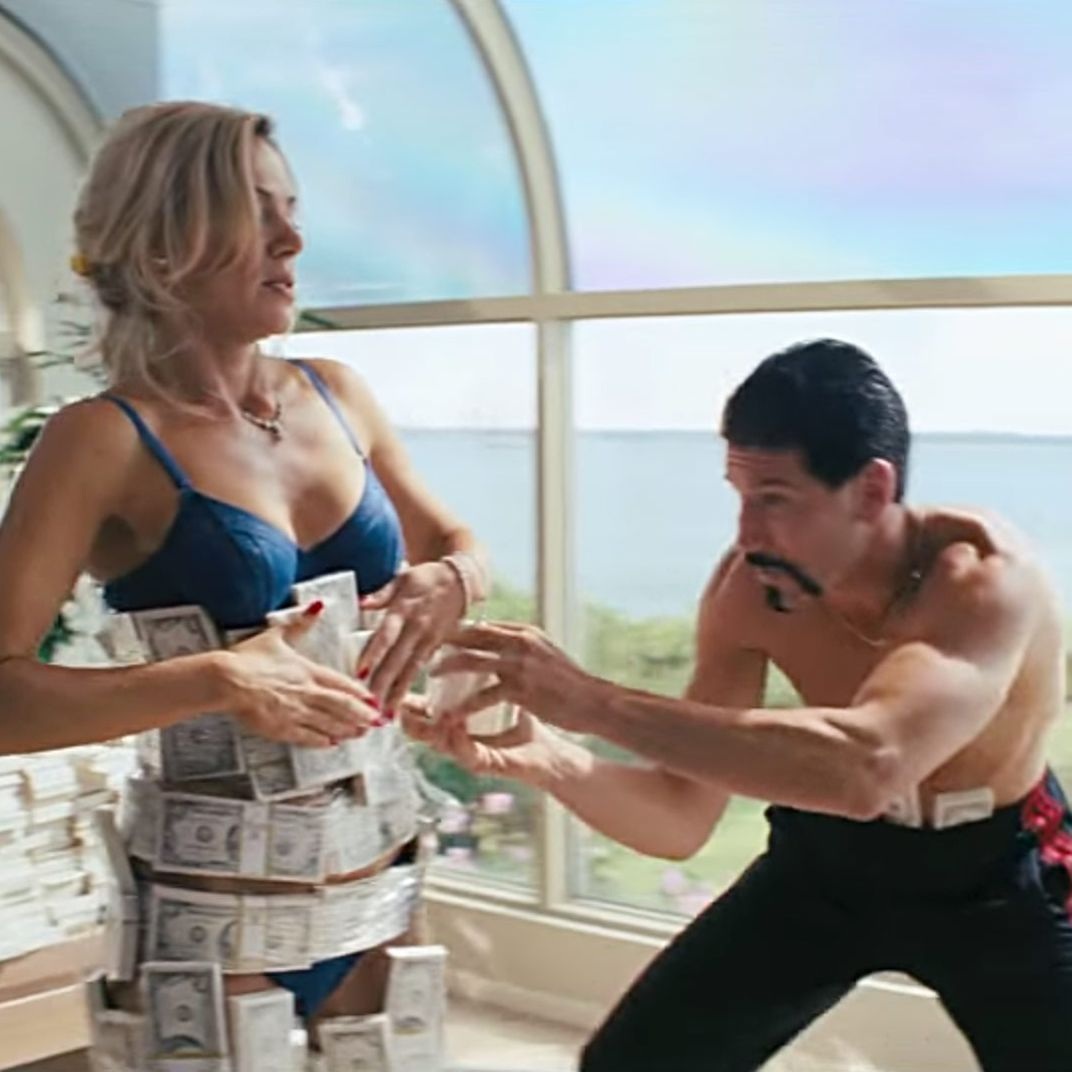 Волк с Уолл стрит Кадр с деньгами