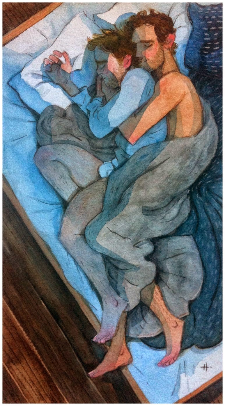 Картина мужчина разлегся