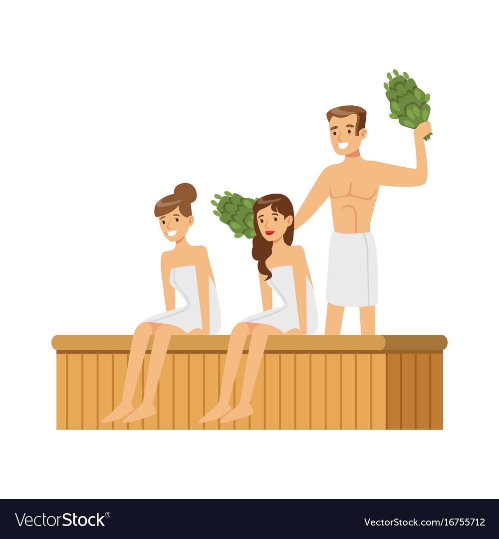 Сауна в векторных иллюстрациях