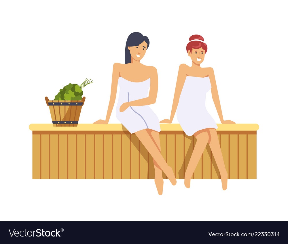 Сауна в векторных иллюстрациях