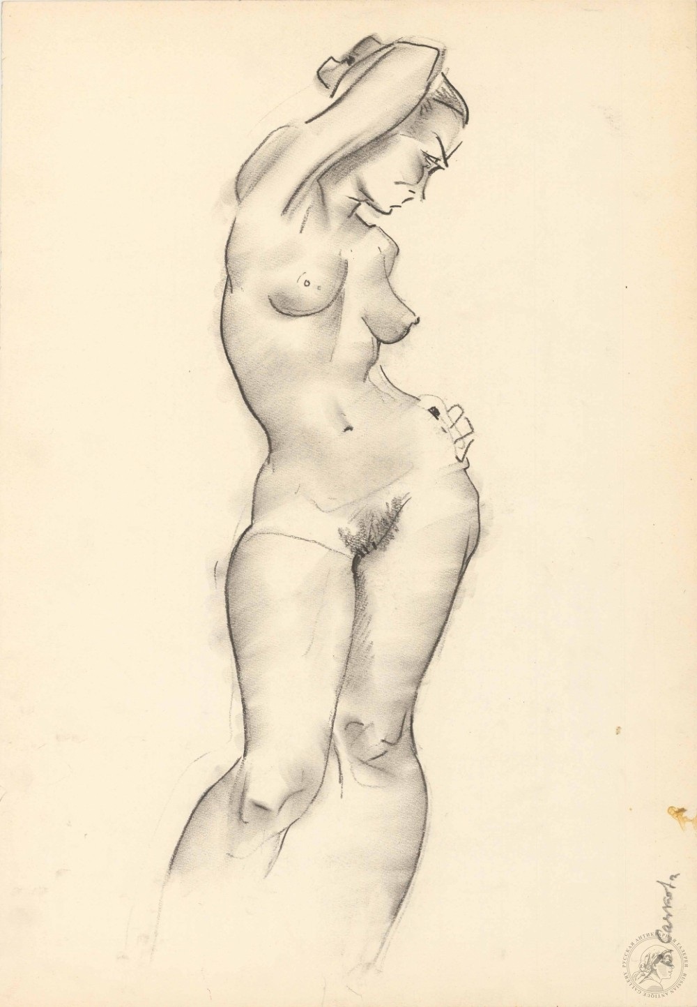 Рисование женской обнаженки