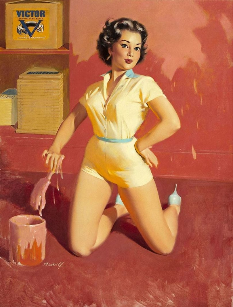 Вячеслав Югай художник пин ап