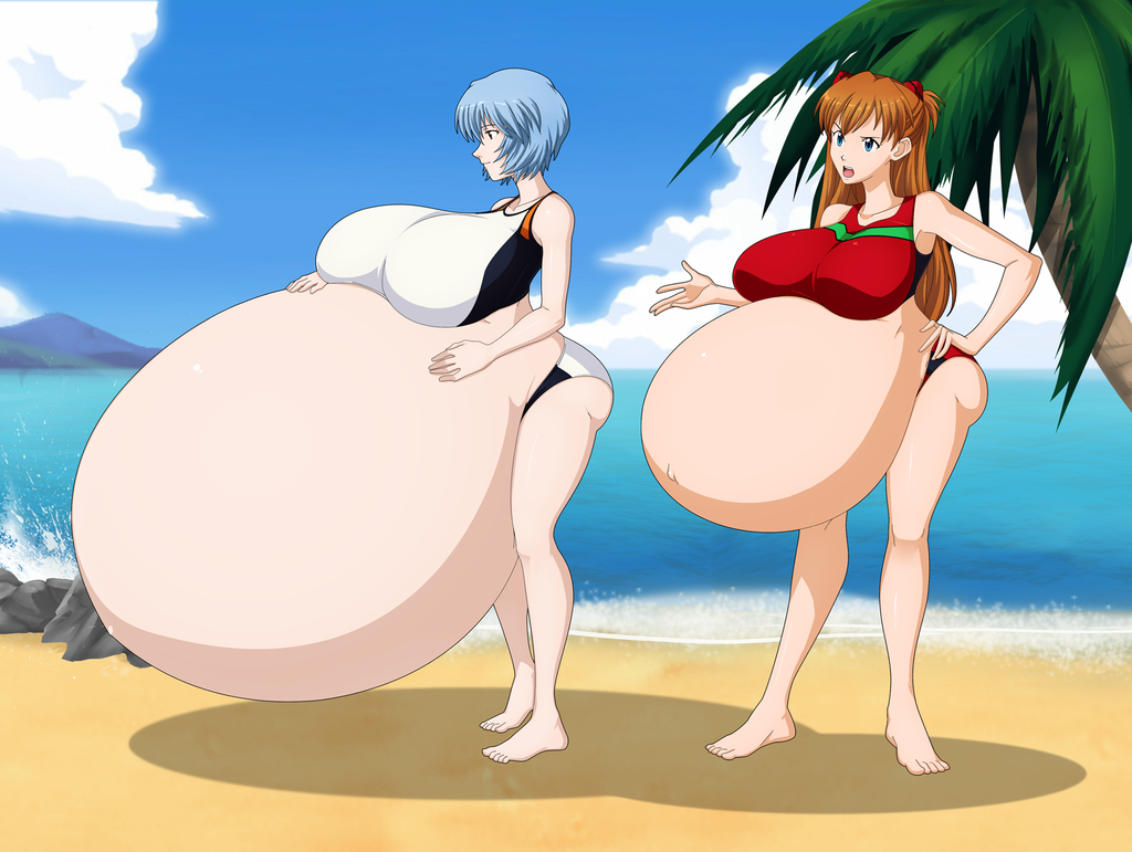 Belly Expansion anime беременность