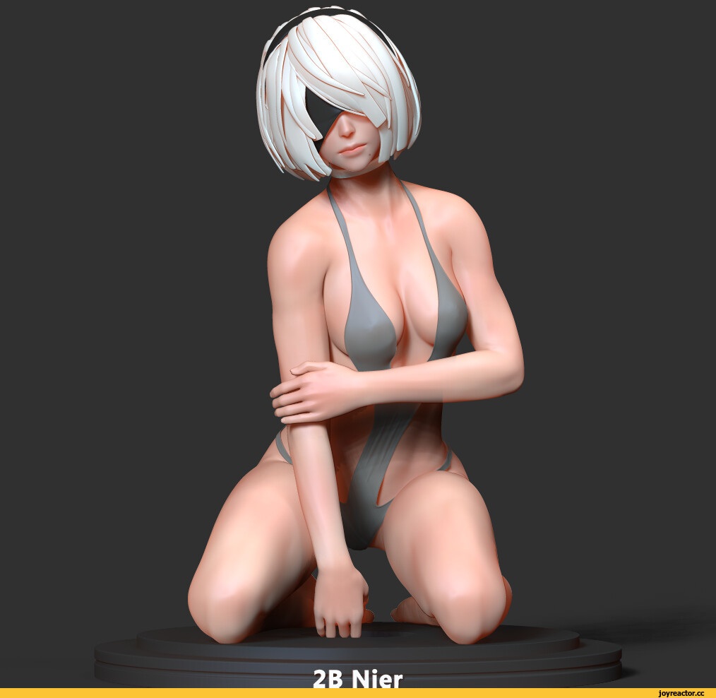 NIER Automata 2b 3д модель