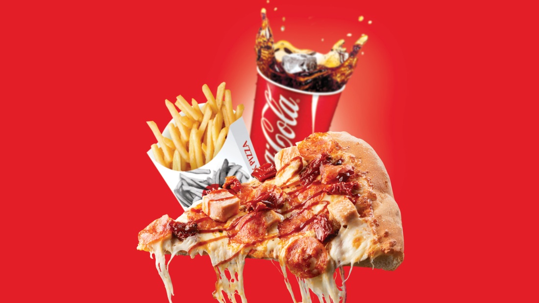 Пицца и кола