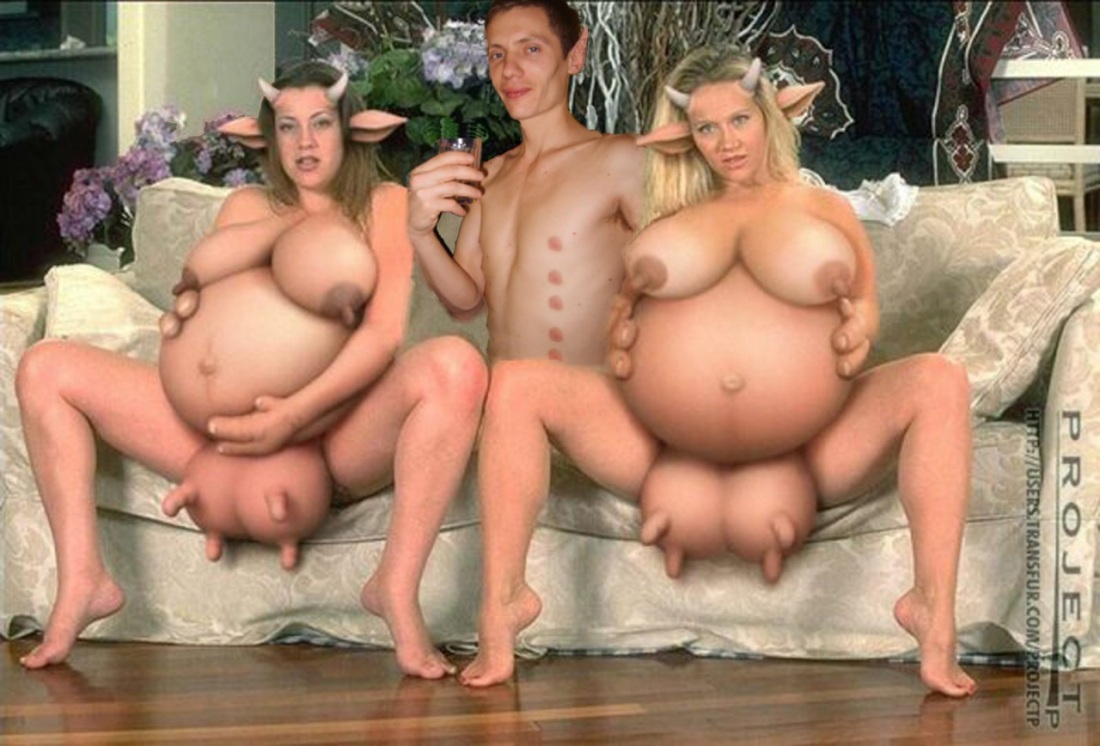 Женщина с коровьими сиськами