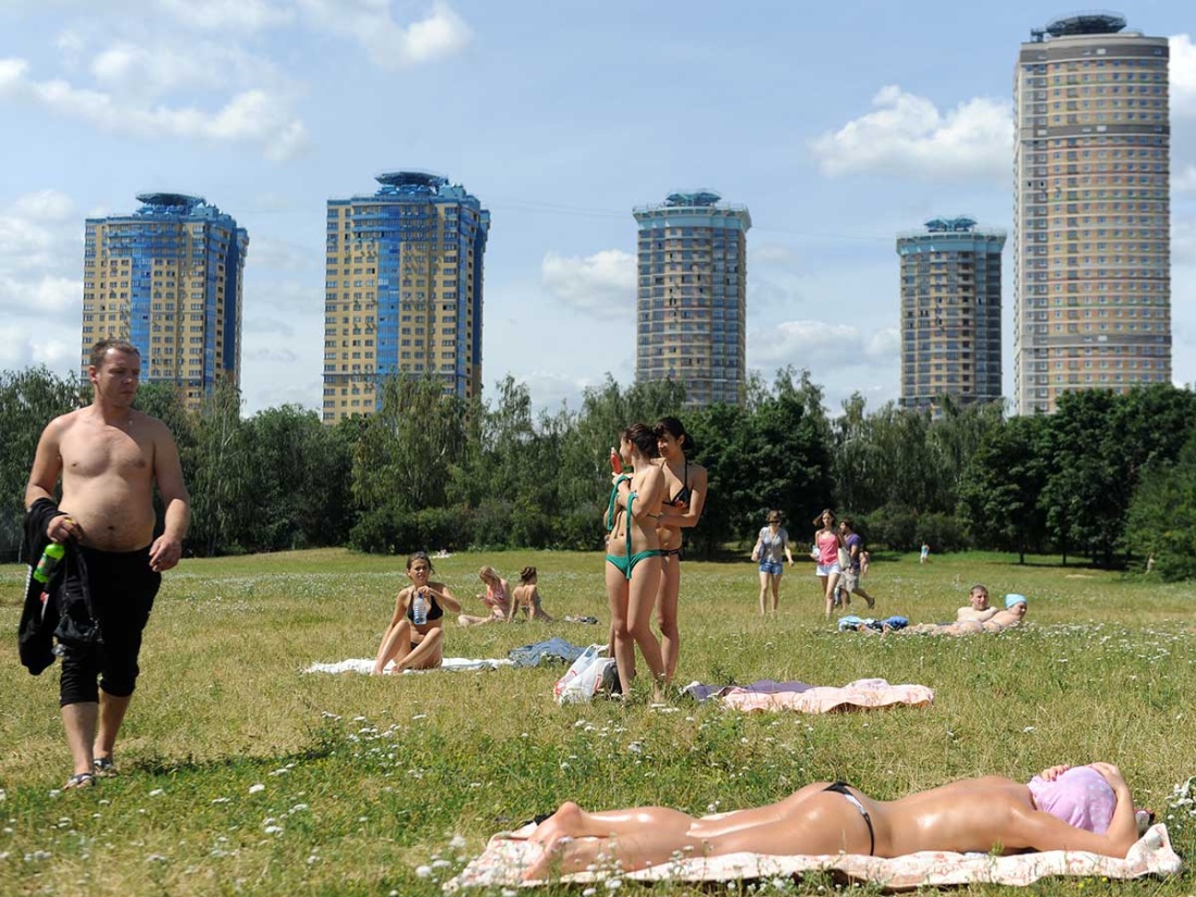 Загорать в городе