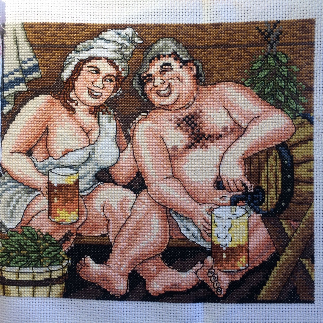 Коллеги в бане