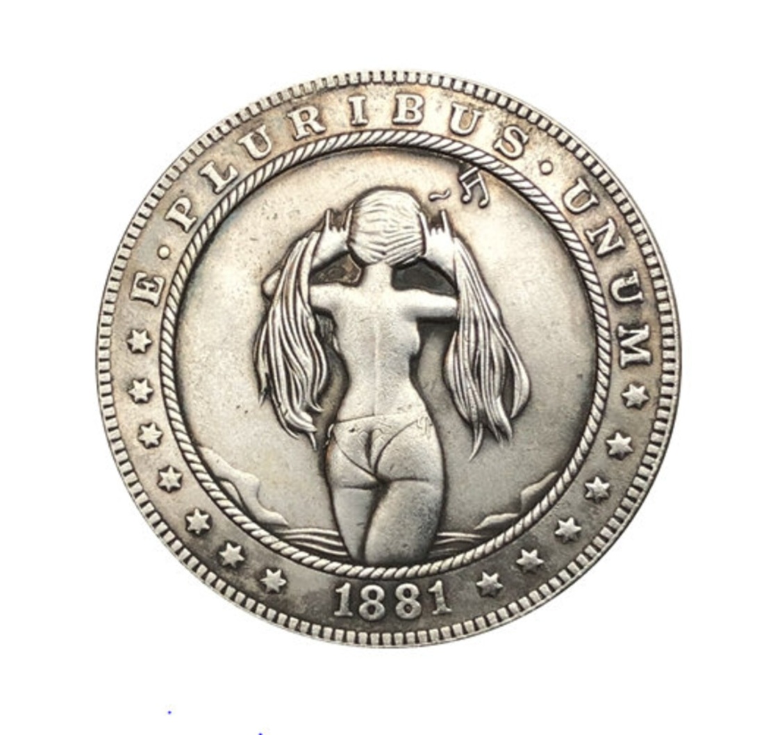 Dead Coins, 1 доллар, 1890, Экзонумия,