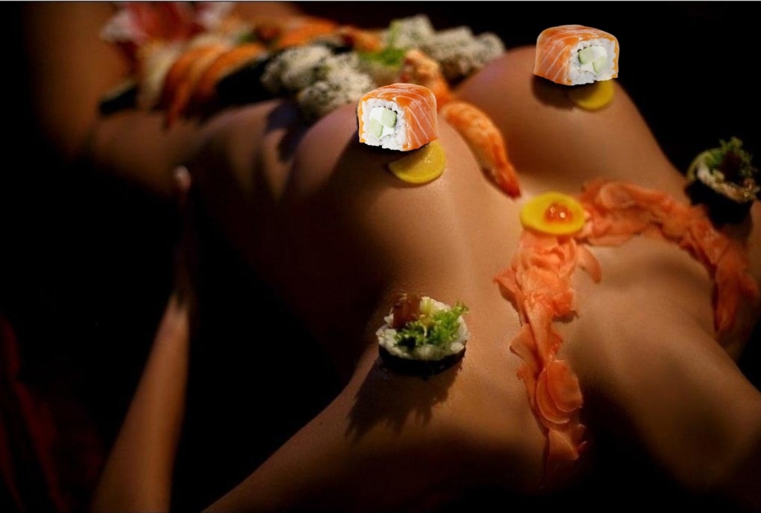 Nyotaimori (Япония).