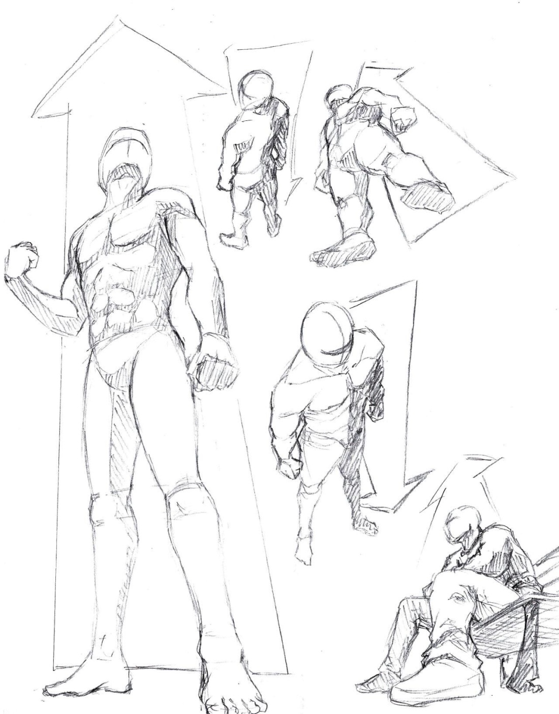 Человек снизу референс