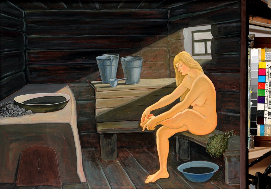 В русской бане парятся голыми