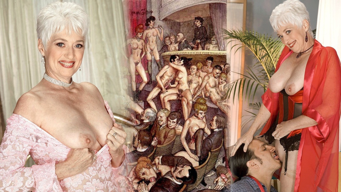 Старушки худые голые в эротическом белье