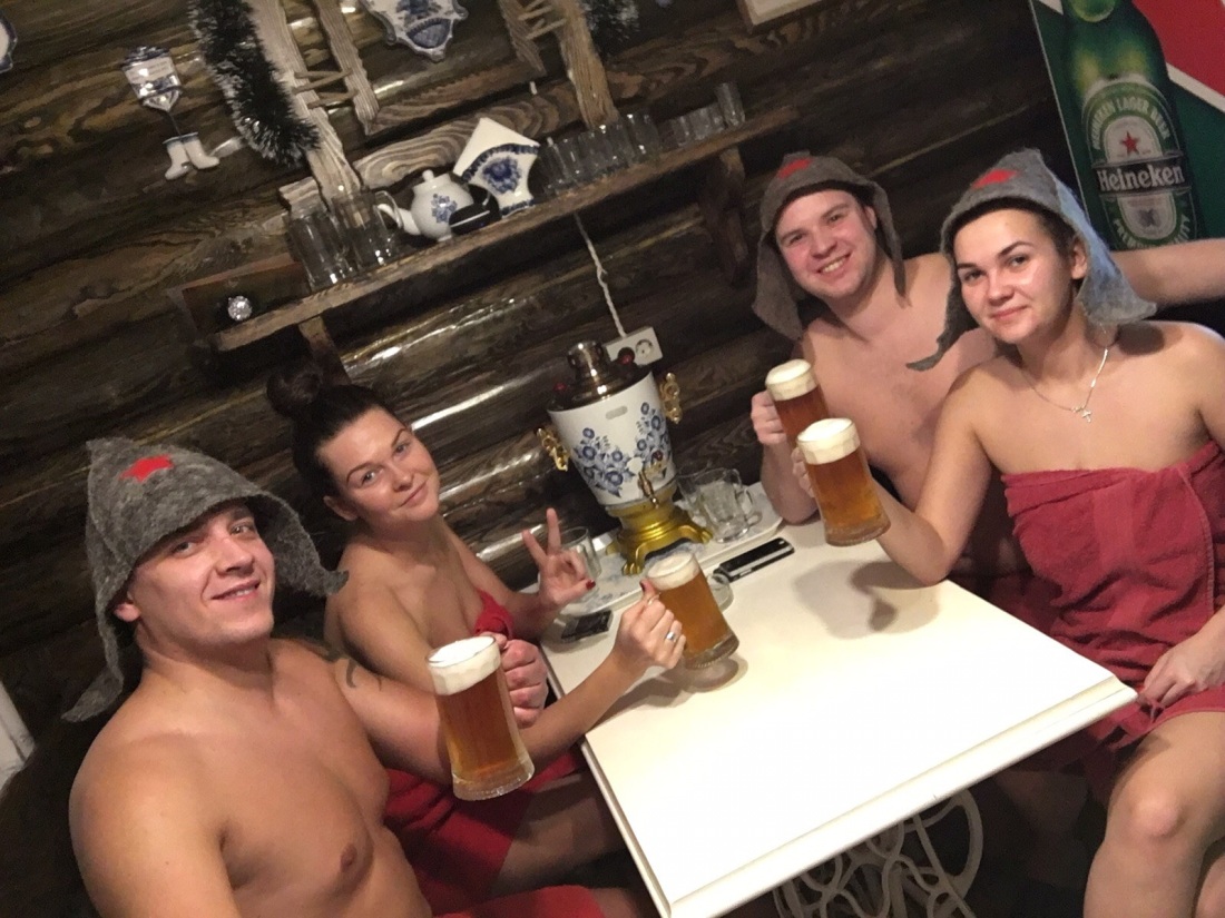 Пиво в бане