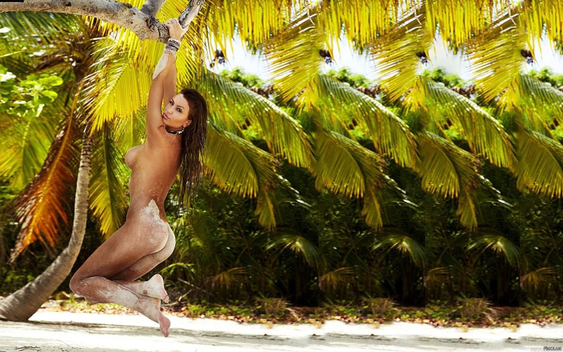 Тропический остров девушка