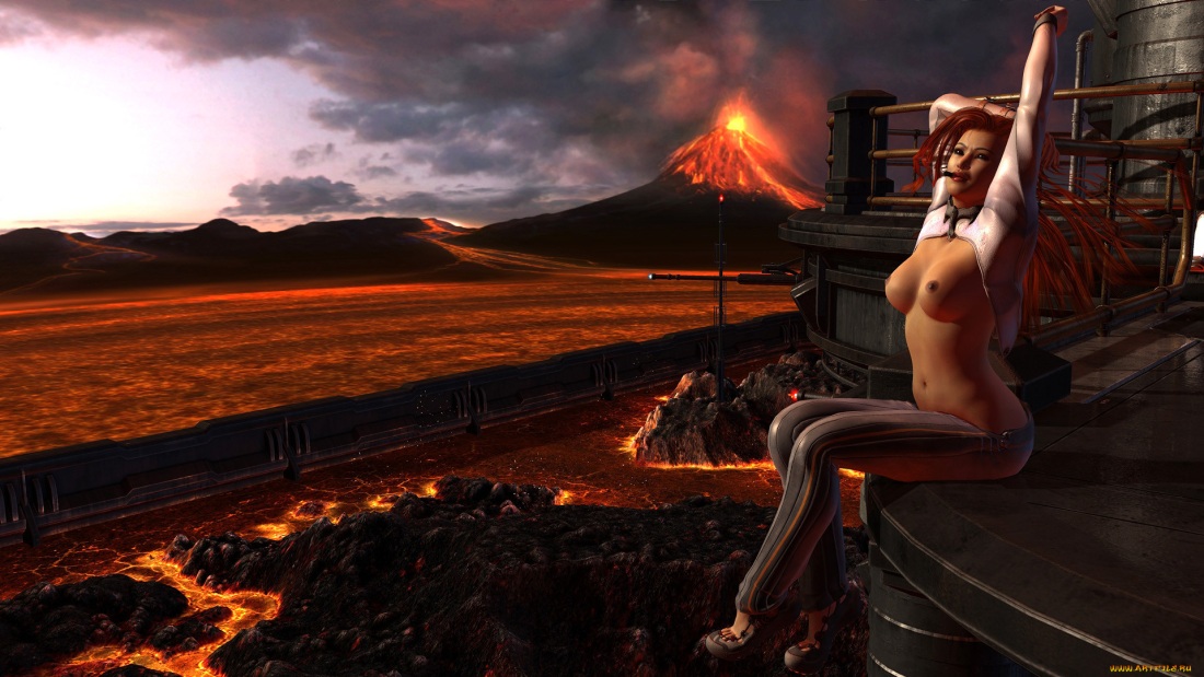 Голые девки компьютерная Графика