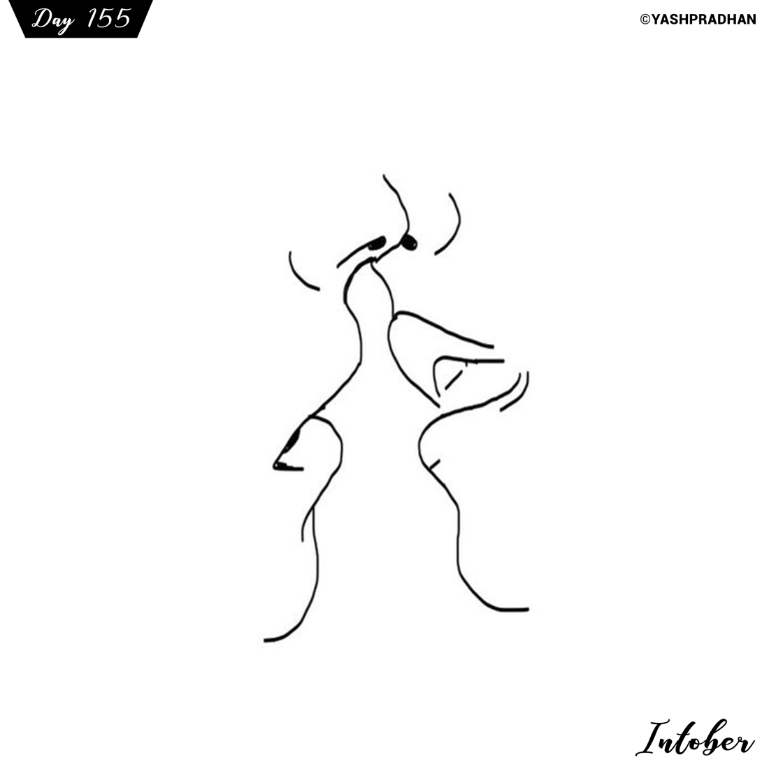 Лицо одной линией