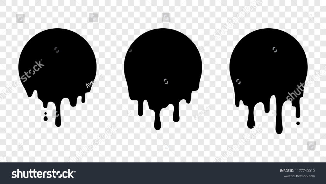 Иконка краска подтек