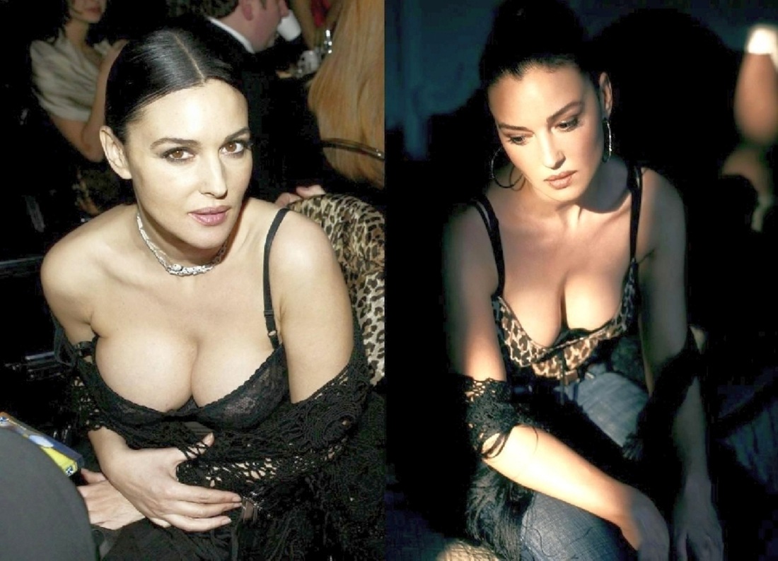 Моника Белучии декольте