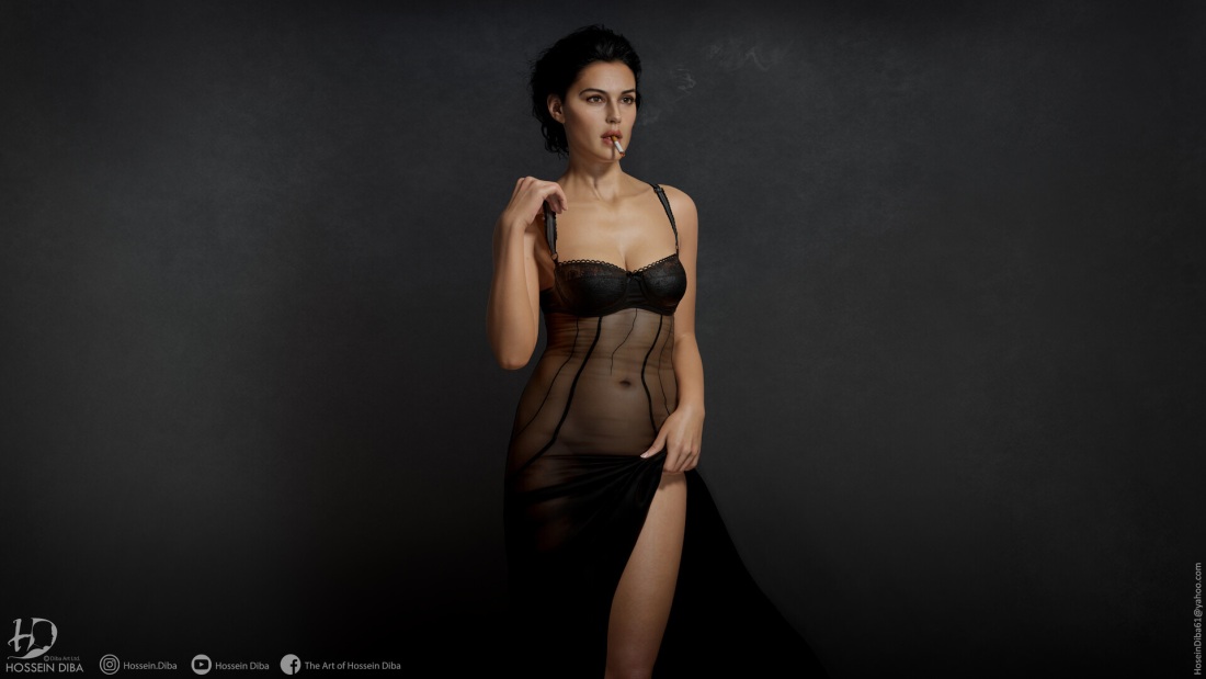 Hossein Diba Monica Bellucci