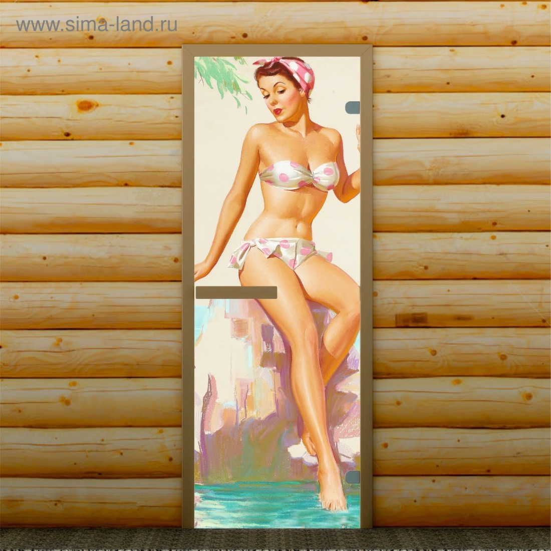 Девушка в бане картина