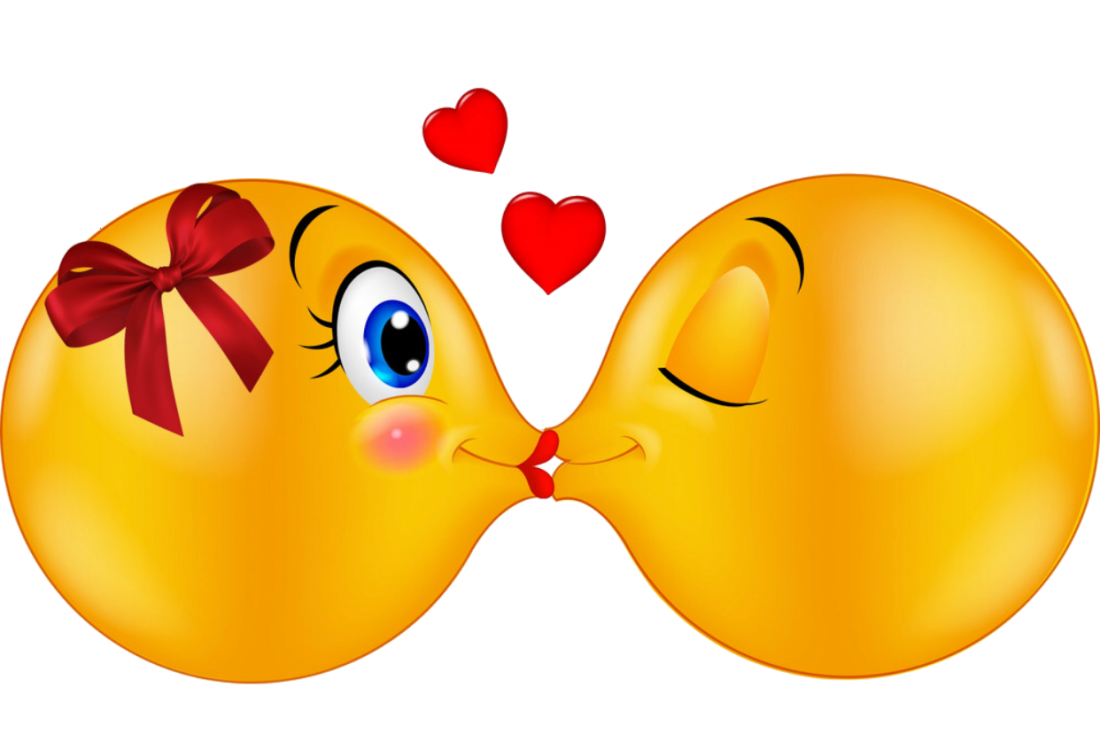 Воздушный поцелуй смайлик