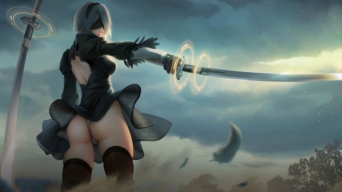 NIER Automata 2b аниме