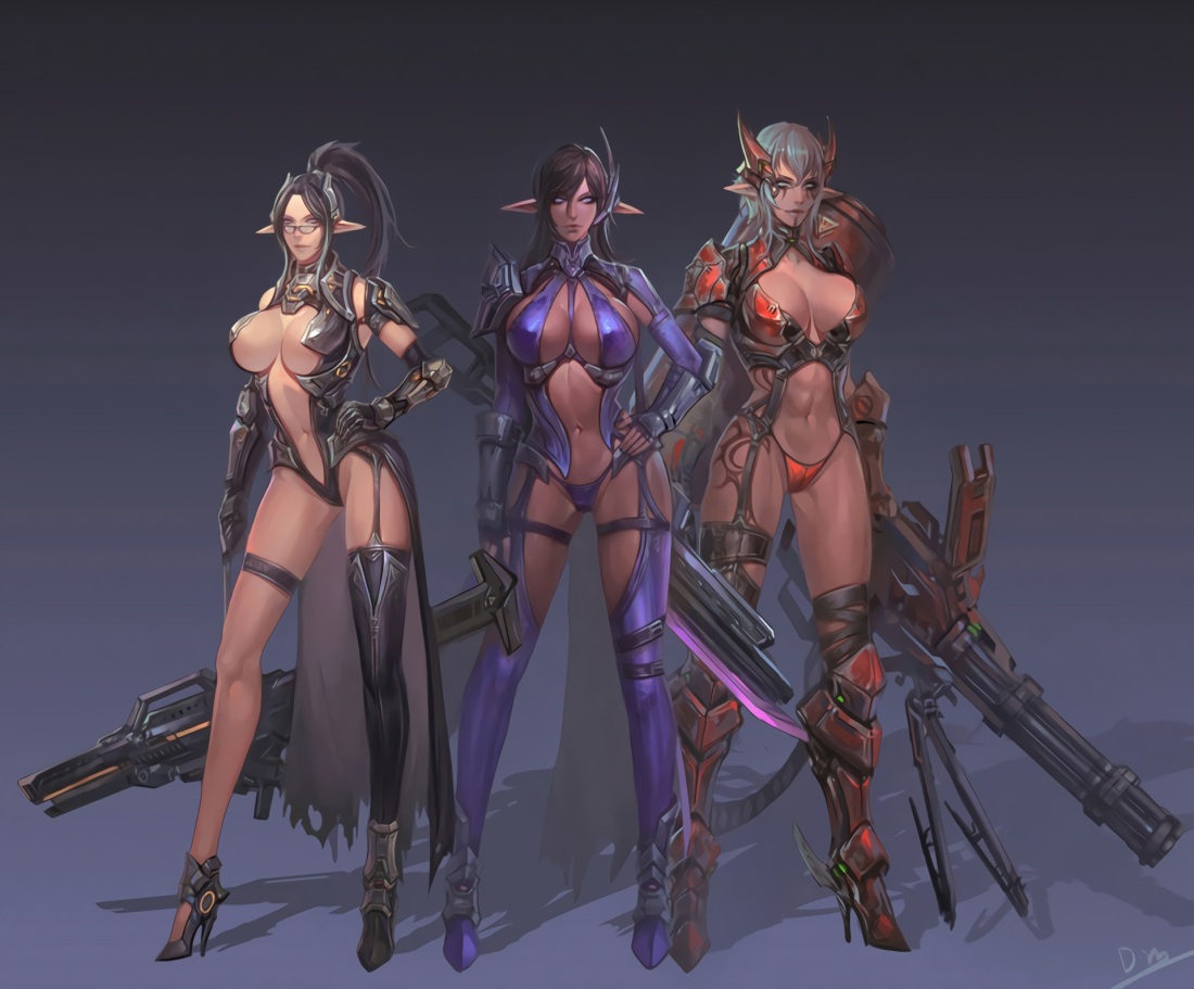 Киберпанк большая грудь