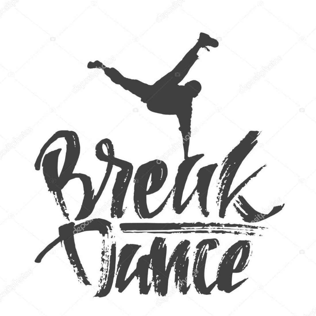 Брейк данс надпись