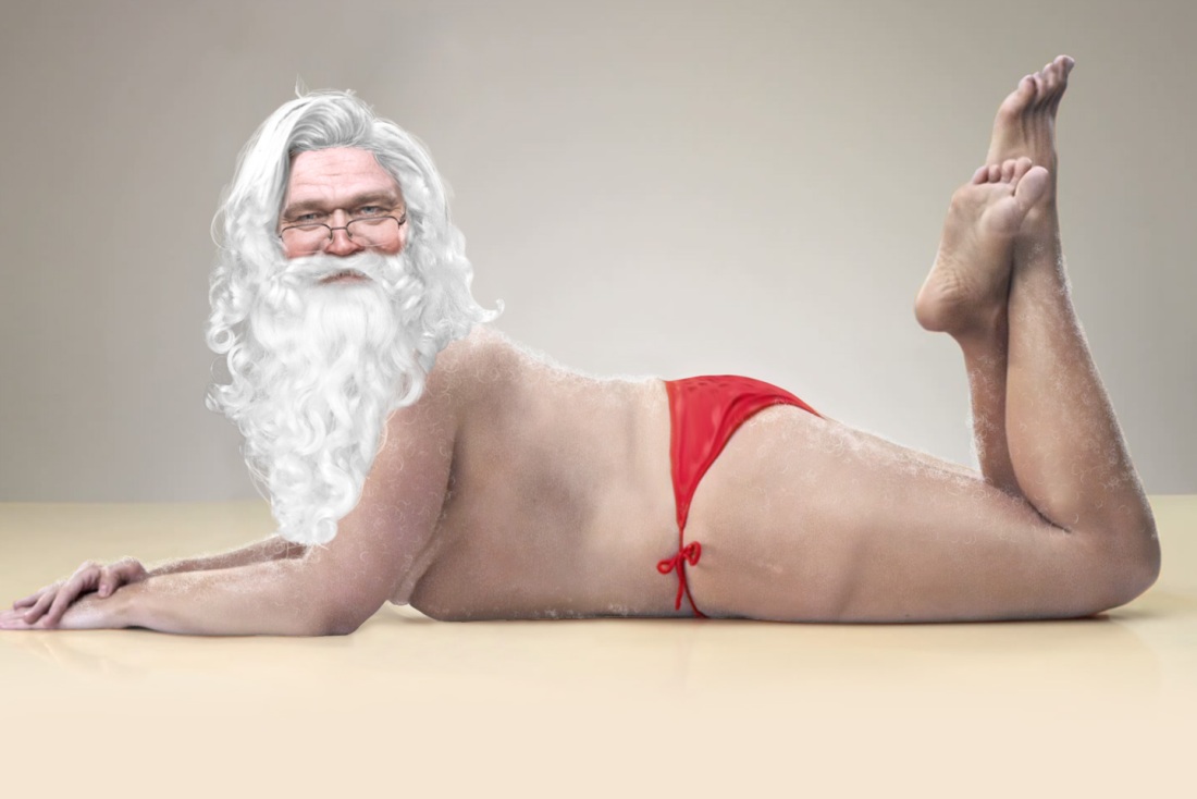 Дед Мороз в трусах