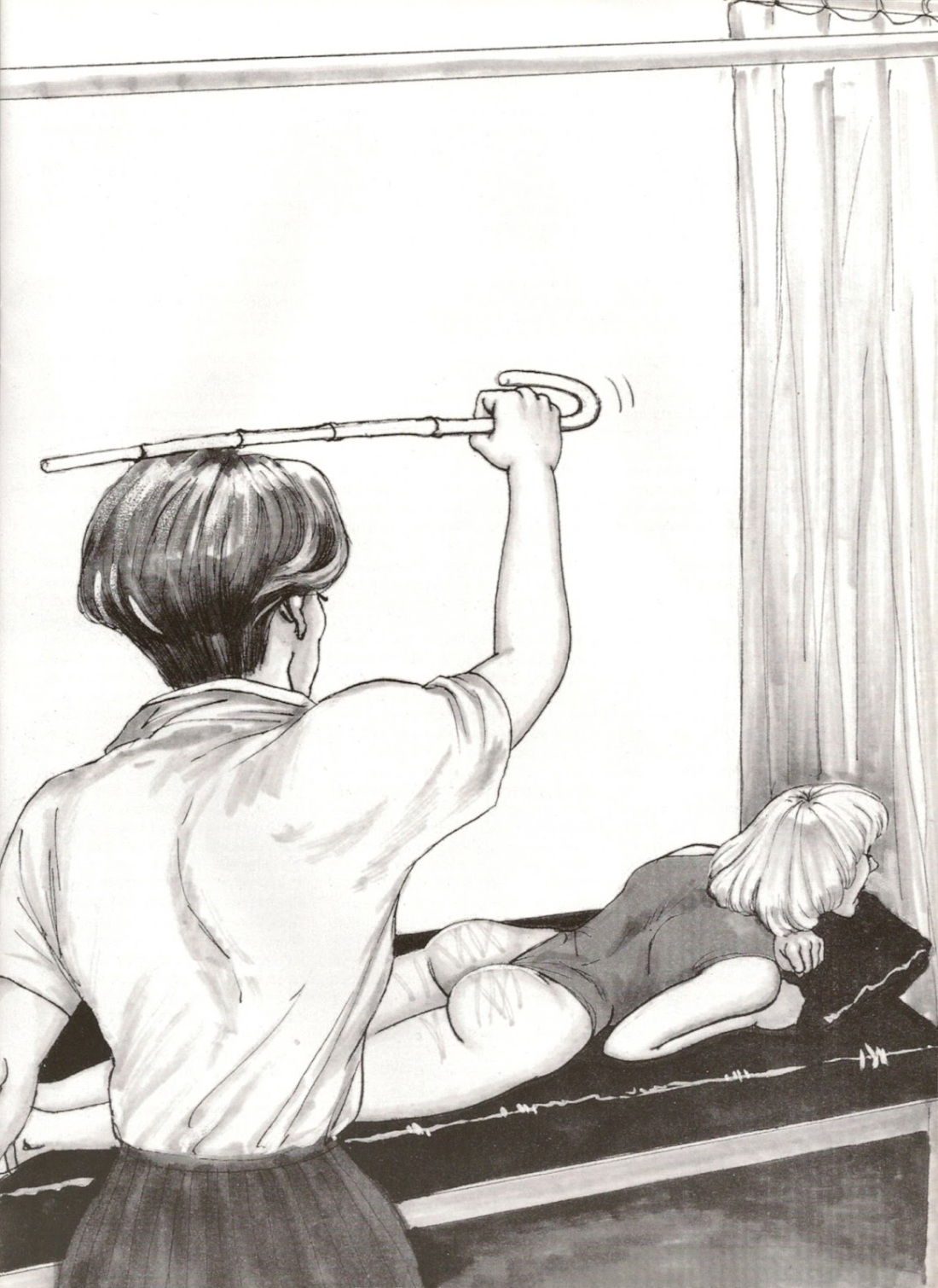 Черно белый рисунок порка