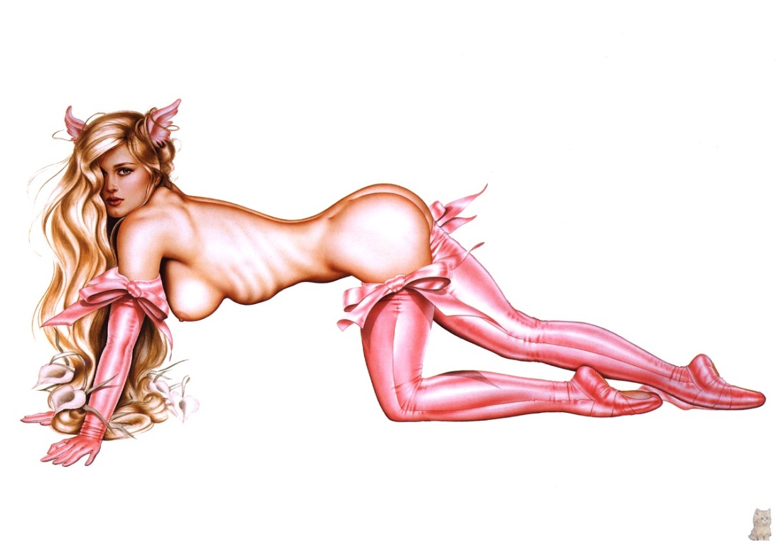 Нарисованные эротические девушки