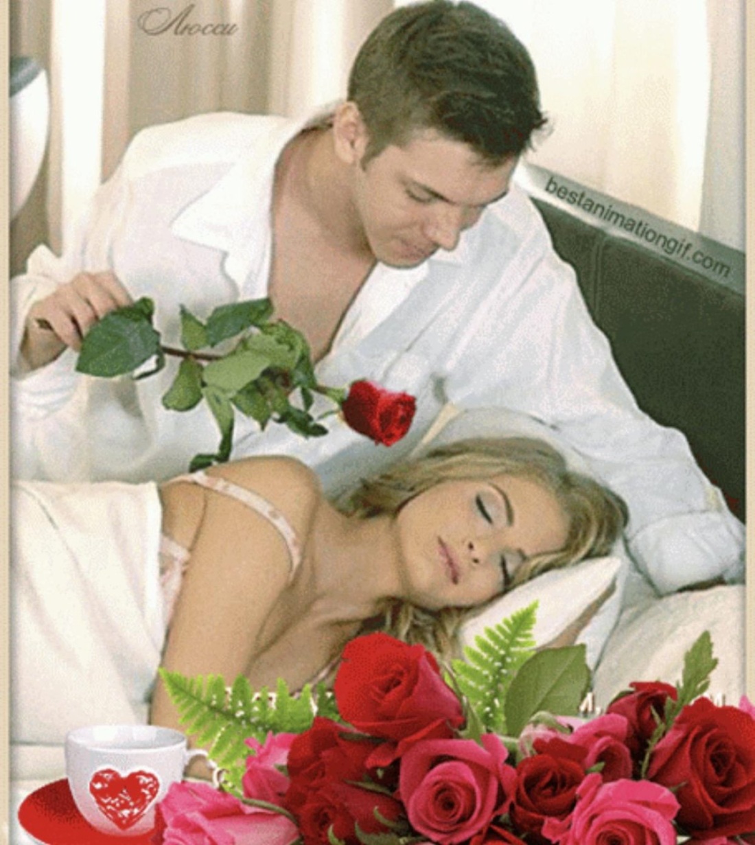 Цветы в постель любимой