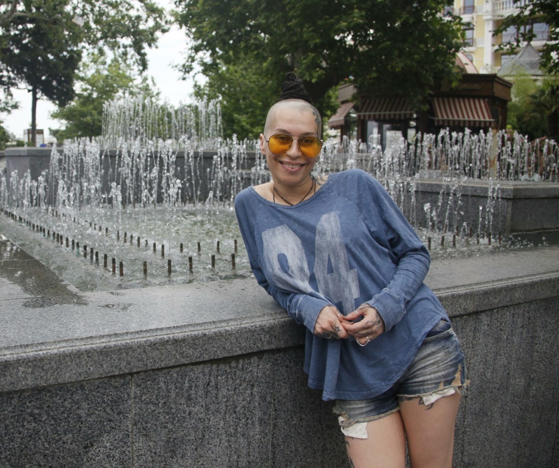 Ольга Серябкина на море