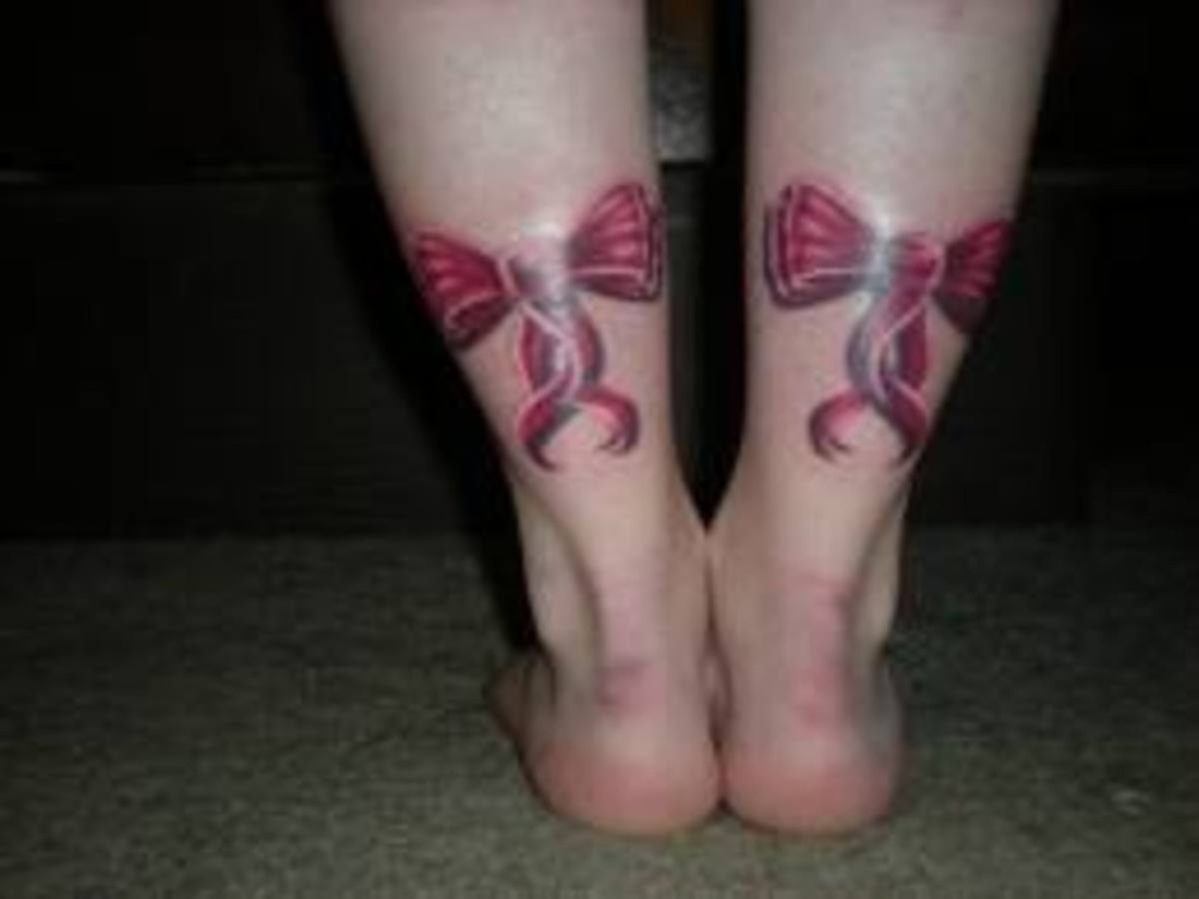 бантики татуировка на ногах порно фото 96