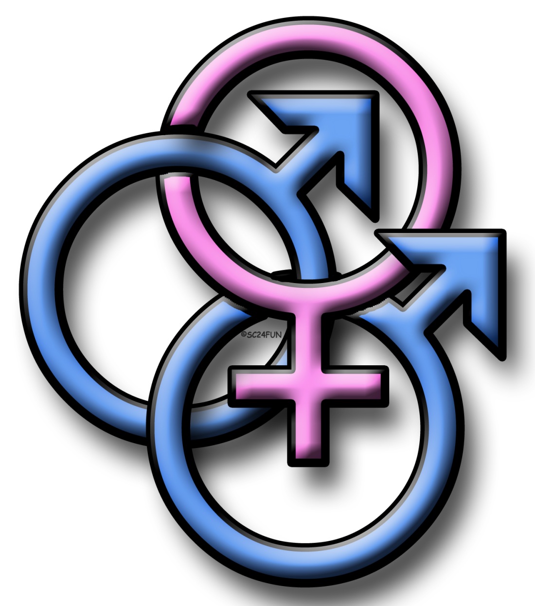 Обозначение мужчины и женщины символами