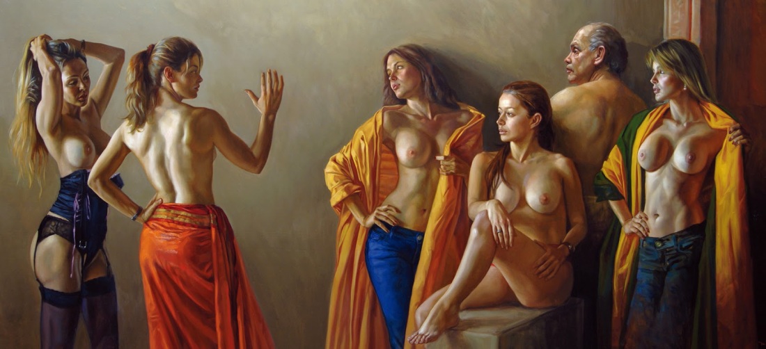 Девушки раздеваются в гареме