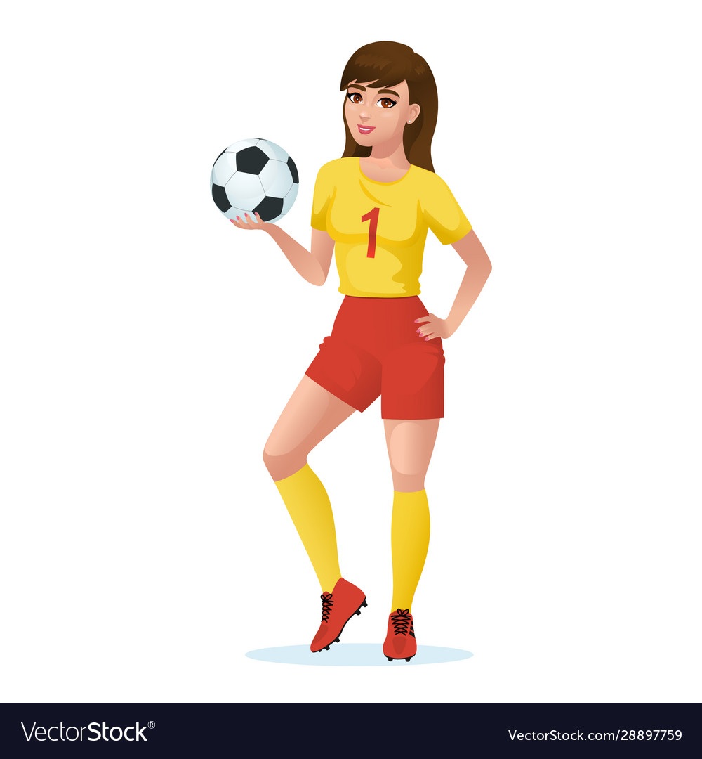 Футболистки с раздвинутыми ногами