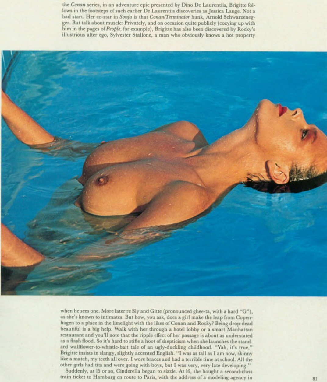Бриджит Нильсен плейбой в молодости