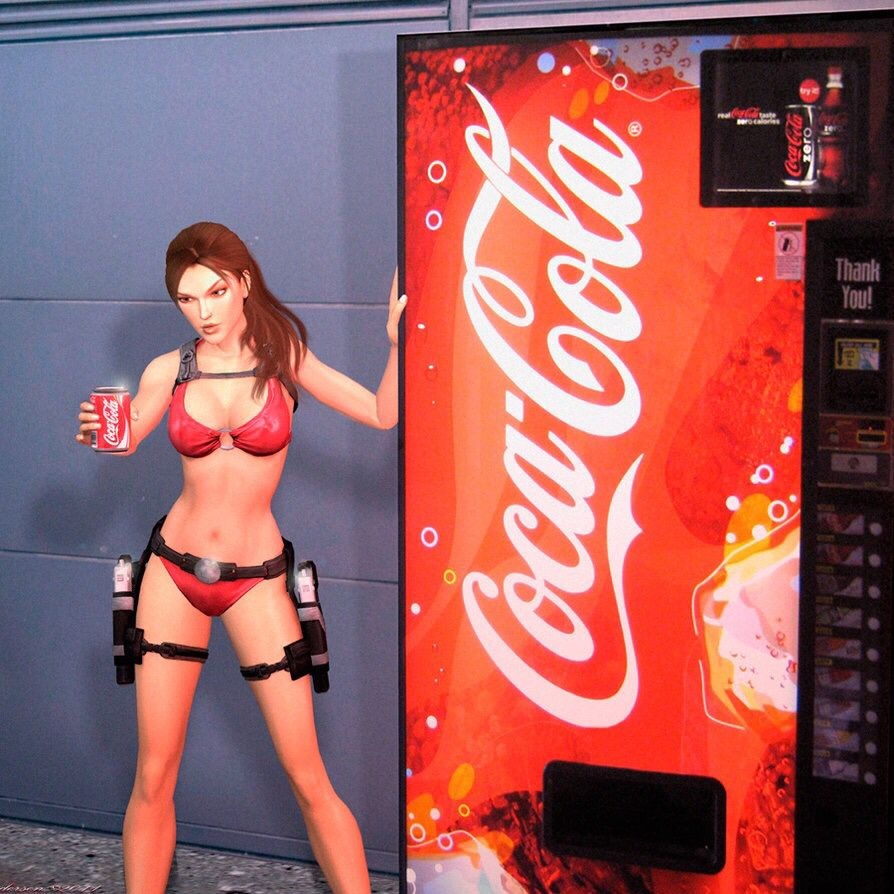 Девушка с Кока колой