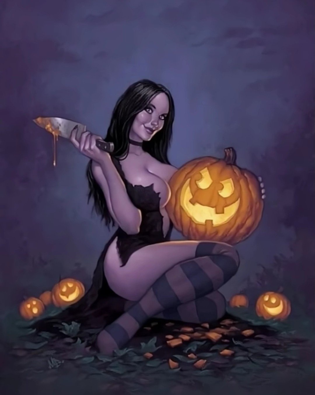 Ведьмочки и тыквы