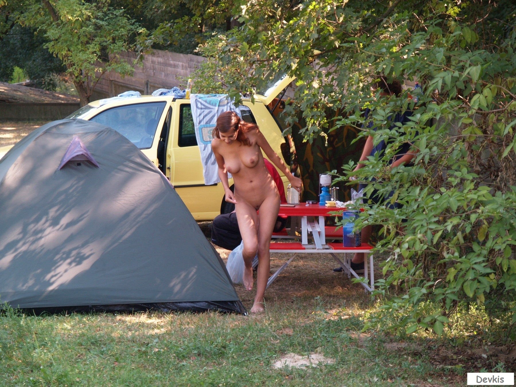 Nude Girls Camping