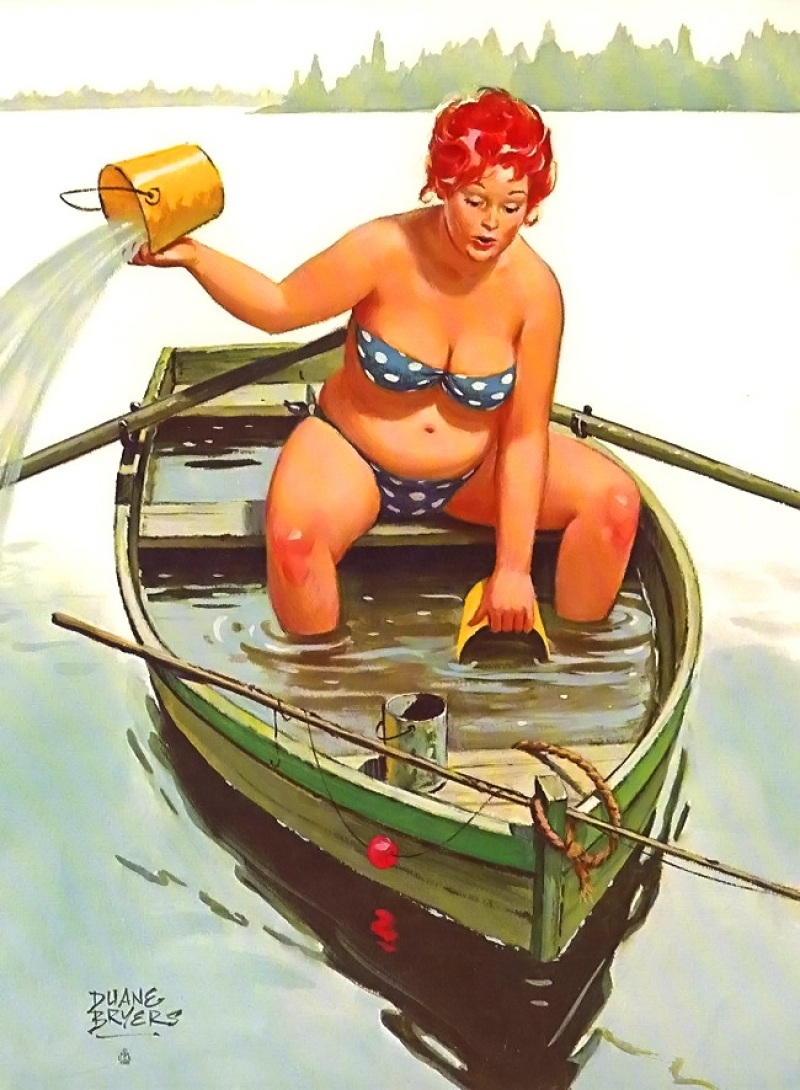 Пин ап толстушка Хильда