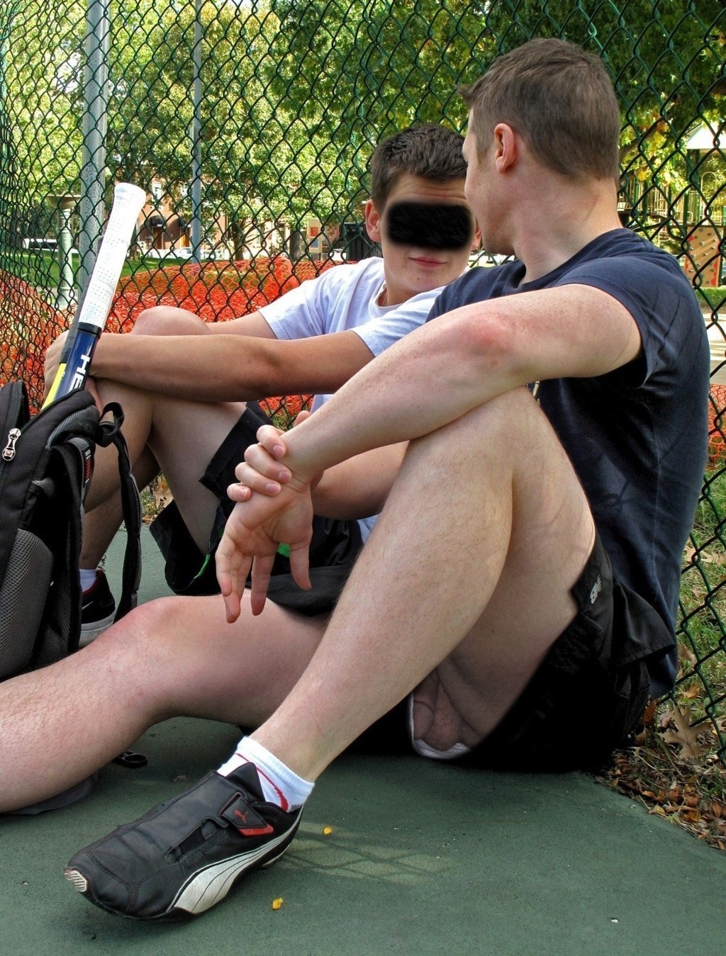 Мальчик засветил