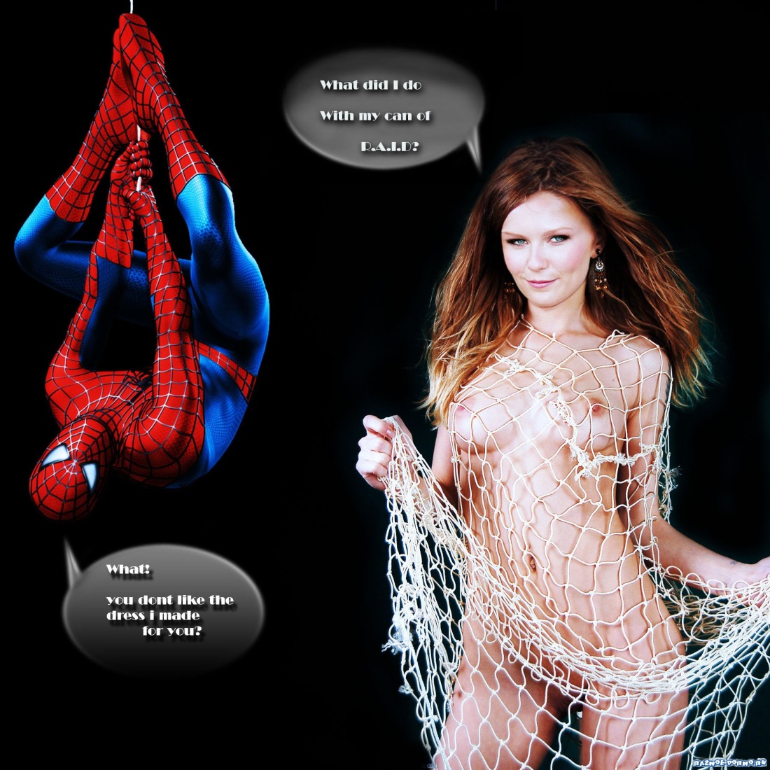 Кирстен Данст голая человек паук