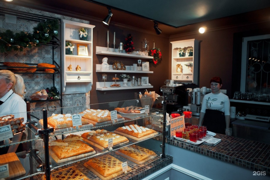 Кафе пекарня с посадочными