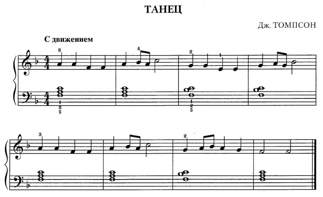 Пьесы для фортепиано 1 класс Ноты